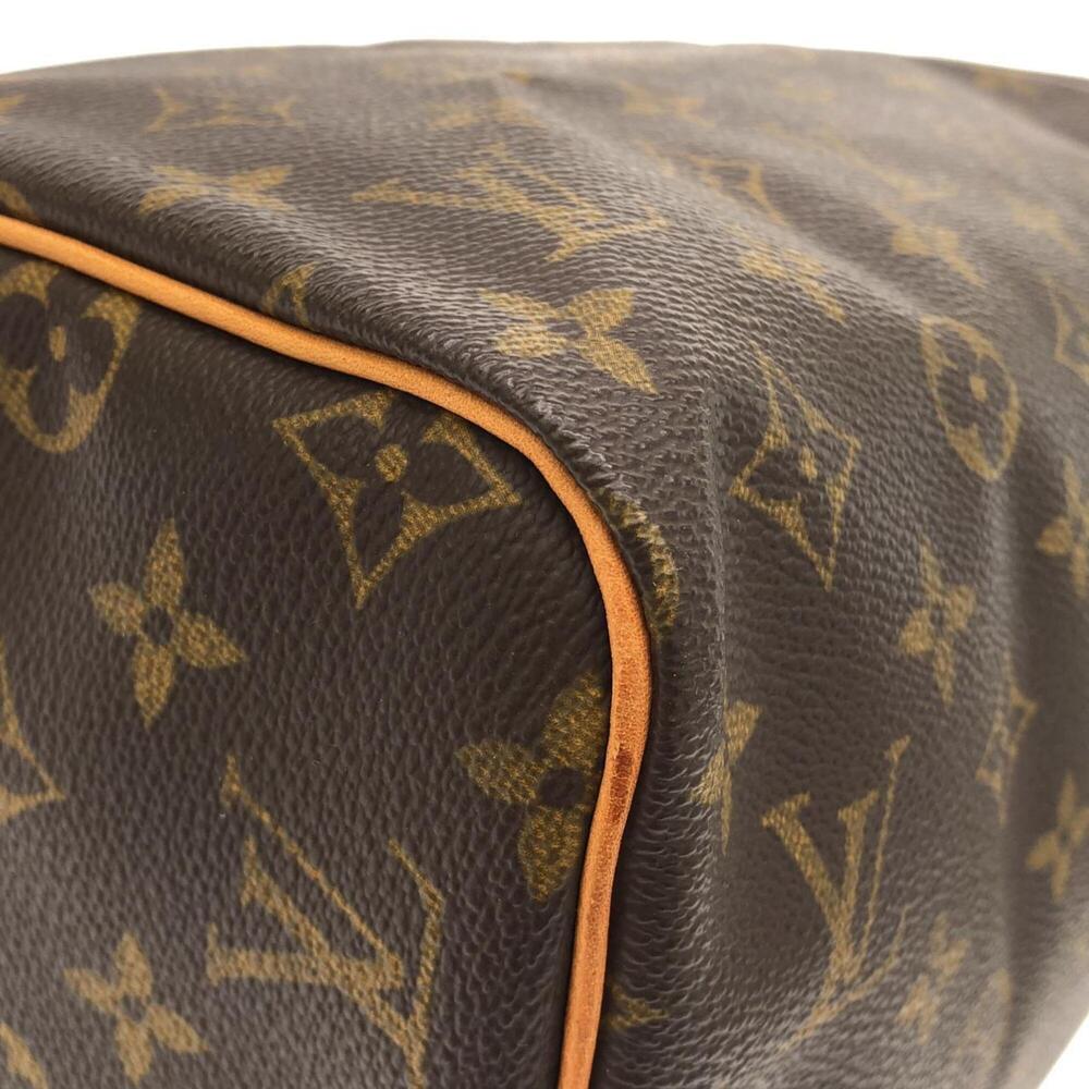 LOUIS VUITTON Brown Monogram Speedy 30 Boston Bag - Picture 3 of 8